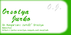 orsolya jurko business card